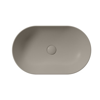 PURA keramické umyvadlo na desku 60x37cm, tortora mat 883405