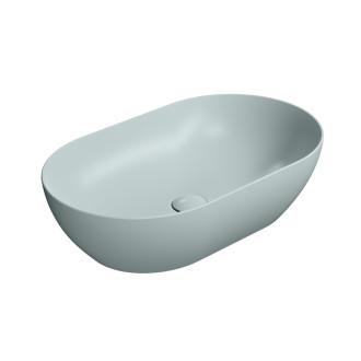 PURA keramické umyvadlo na desku 60x37cm, ghiaccio mat 883415
