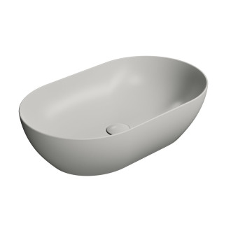 PURA keramické umyvadlo na desku 60x37cm, cenere mat 883417