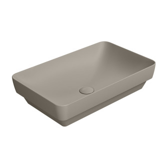 PURA keramické umyvadlo na desku 60x38cm, tortora mat 883705