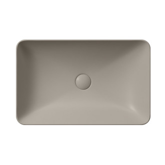 PURA keramické umyvadlo na desku 60x38cm, tortora mat 883705