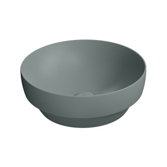 PURA keramické umyvadlo na desku, průměr 40cm, agave mat 884604
