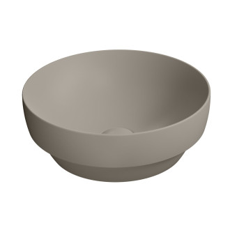PURA keramické umyvadlo na desku, průměr 40cm, tortora mat 884605