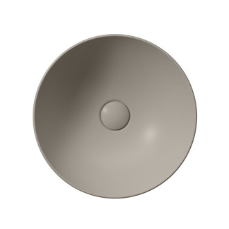 PURA keramické umyvadlo na desku, průměr 40cm, tortora mat 884605