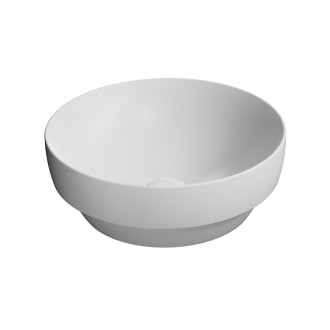 PURA keramické umyvadlo na desku, průměr 40cm, bílá mat 884609