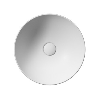 PURA keramické umyvadlo na desku, průměr 40cm, bílá mat 884609