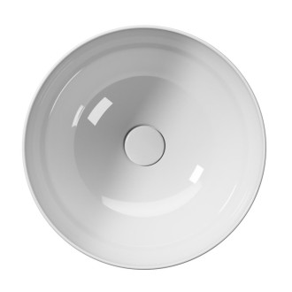 PURA keramické umyvadlo na desku, průměr 42cm, bílá ExtraGlaze 885211