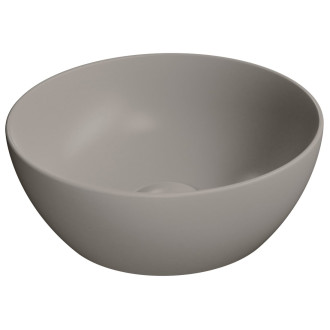 PURA keramické umývátko na desku, průměr 32cm, tortora mat 885405