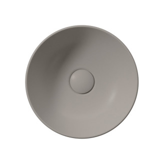 PURA keramické umývátko na desku, průměr 32cm, tortora mat 885405