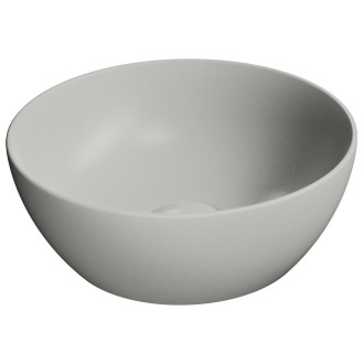 PURA keramické umývátko na desku, průměr 32cm, cenere mat 885417