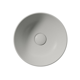 PURA keramické umývátko na desku, průměr 32cm, cenere mat 885417