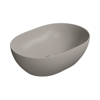 PURA keramické umyvadlo na desku, 50x35cm, tortora mat 886005