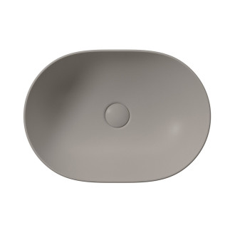 PURA keramické umyvadlo na desku, 50x35cm, tortora mat 886005