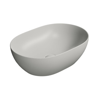 PURA keramické umyvadlo na desku, 50x35cm, cenere mat 886017
