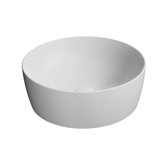 NUBES keramické umyvadlo na desku průměr 40cm, bílá mat 903909