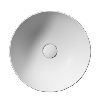 NUBES keramické umyvadlo na desku průměr 40cm, bílá mat 903909