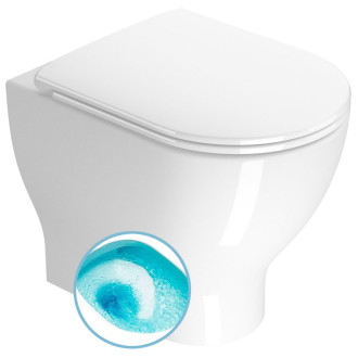 CITY PRO WC mísa stojící, Swirlflush, 35x52cm, spodní/zadní odpad, bílá ExtraGlaze 911011