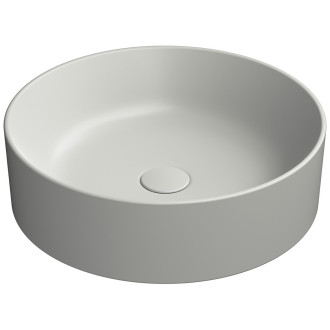 KUBE X keramické umyvadlo na desku, průměr 45cm, cenere mat 942717