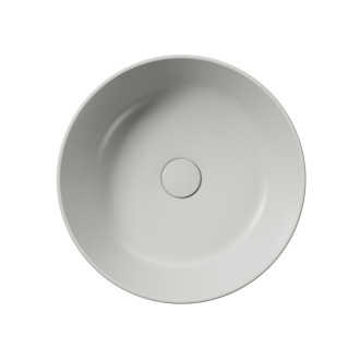 KUBE X keramické umyvadlo na desku, průměr 45cm, cenere mat 942717