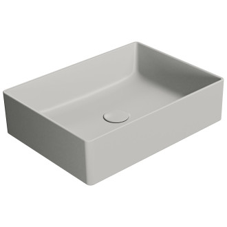KUBE X keramické umyvadlo na desku, 50x37cm, cenere mat 942917