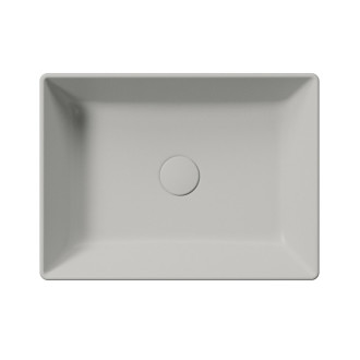 KUBE X keramické umyvadlo na desku, 50x37cm, cenere mat 942917