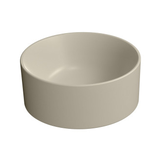 KUBE X keramické umývátko na desku, průměr 32cm, creta mat 943508