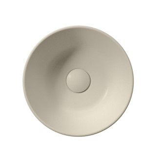 KUBE X keramické umývátko na desku, průměr 32cm, creta mat 943508