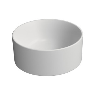 KUBE X keramické umývátko na desku, průměr 32cm, bílá mat 943509