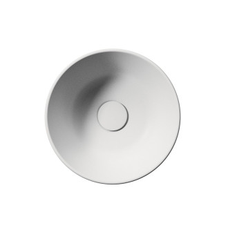 KUBE X keramické umývátko na desku, průměr 32cm, bílá mat 943509