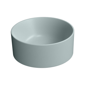 KUBE X keramické umývátko na desku, průměr 32cm, ghiaccio mat 943515