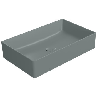 KUBE X keramické umyvadlo na desku, 60x37cm, agave mat 945304