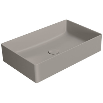 KUBE X keramické umyvadlo na desku, 60x37cm, tortora mat 945305