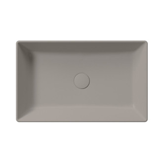 KUBE X keramické umyvadlo na desku, 60x37cm, tortora mat 945305