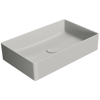 KUBE X keramické umyvadlo na desku, 60x37cm, cenere mat 945317