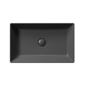 KUBE X keramické umyvadlo na desku, 60x37cm, černá mat 945326