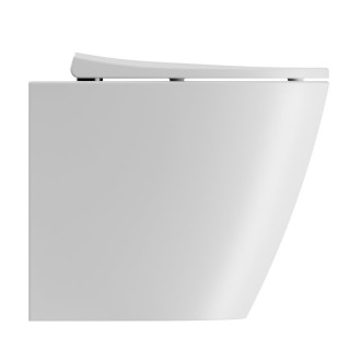 MODO WC mísa stojící, Swirlflush, 37x52cm, spodní/zadní odpad, bílá dual-mat 981009