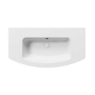 PURA keramické umyvadlo Slim oblé 102x52cm, bez otvoru, bílá ExtraGlaze 8825011
