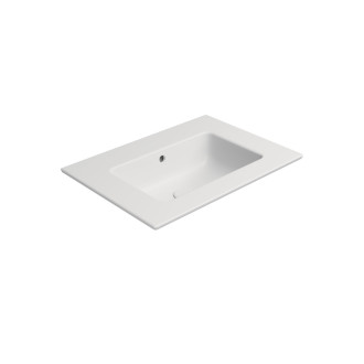 PURA keramické umyvadlo Slim 62x46cm, bez otvoru, bílá mat 8884009