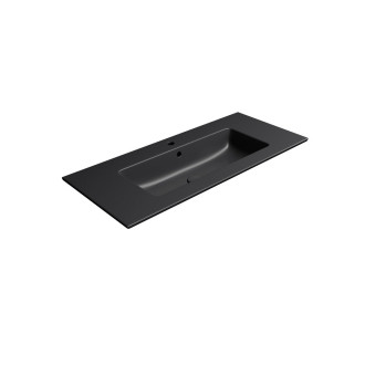 PURA keramické umyvadlo Slim 102x46cm, černá mat 8886126