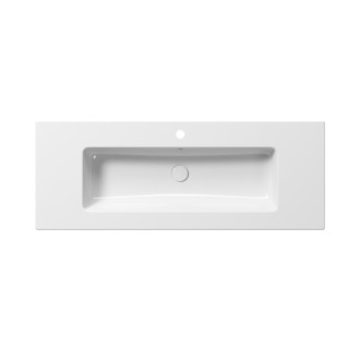 PURA keramické umyvadlo Slim 122x46cm, bílá ExtraGlaze 8887111
