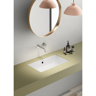 KUBE X keramické umyvadlo 60x37cm, zápustné, broušená hrana, bílá ExtraGlaze 8953911