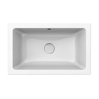 KUBE X keramické umyvadlo 60x37cm, zápustné, broušená hrana, bílá ExtraGlaze 8953911