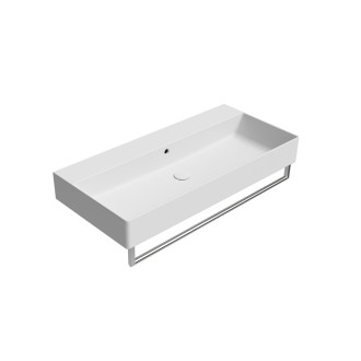 KUBE X keramické umyvadlo 100x47cm, bez otvoru, bílá mat 9423009