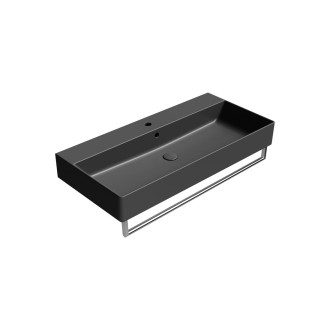 KUBE X keramické umyvadlo 100x47cm, černá mat 9423126