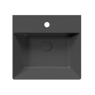 KUBE X keramické umyvadlo 50x47cm, černá mat 9430126