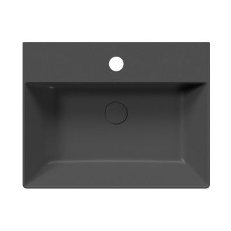 KUBE X keramické umyvadlo 60x47cm, černá mat 9431126