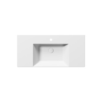 KUBE X keramické umyvadlo 100x47cm, s odkládacími plochami, bílá mat 9451109
