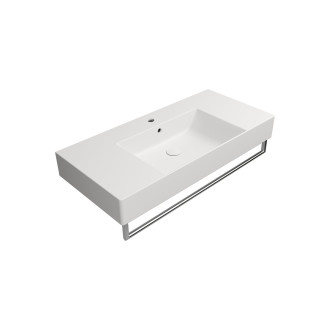 KUBE X keramické umyvadlo 100x47cm, s odkládacími plochami, bílá mat 9451109