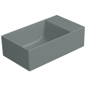 KUBE X keramické umývátko 40x23cm, bez otvoru, pravé/levé, agave mat 9484004