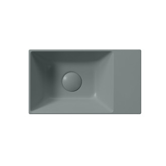 KUBE X keramické umývátko 40x23cm, bez otvoru, pravé/levé, agave mat 9484004